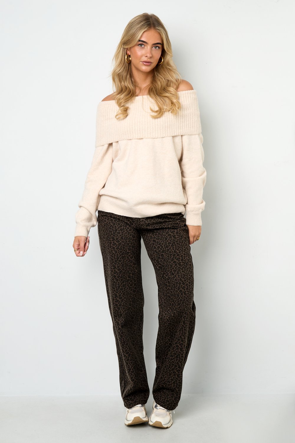 Off the shoulder basic sweater h5Picture7